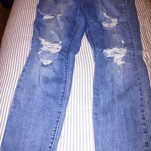 Judy Blue boyfriend distressed jeans sz 13